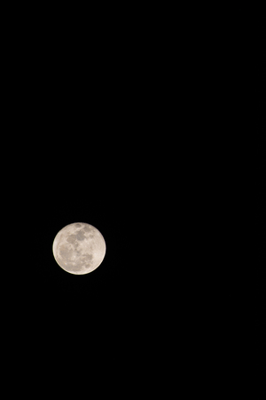 Super full moon in Thai, Thailand.の写真素材