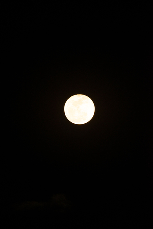 Super full moon in Thai, Thailand.の写真素材
