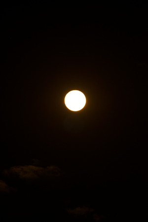 Super full moon in Thai, Thailand.の写真素材