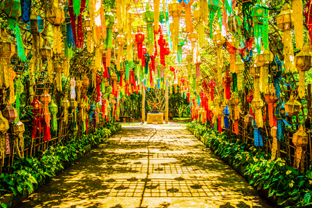 Tung tunnel at Cherntawan International Meditation Center, Thailand.の写真素材