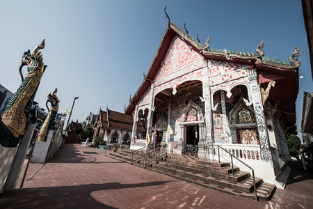 Hua Wiang Tai temple at Nan province, Thailand.の写真素材