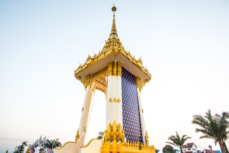 Royal Crematorium Replica at Phayao Province, Thailand.の写真素材