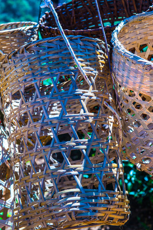 Basket for tea keeping, Thailand.の写真素材