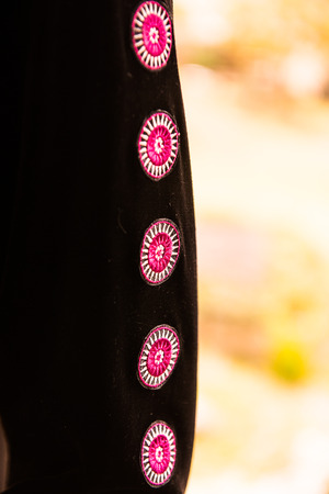 Traditional handmade fabric of hill tribe,Thailand.の写真素材