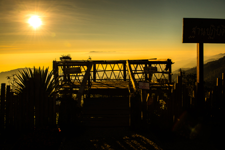 Sunrise at Mon Sone view point, Thailand.の写真素材