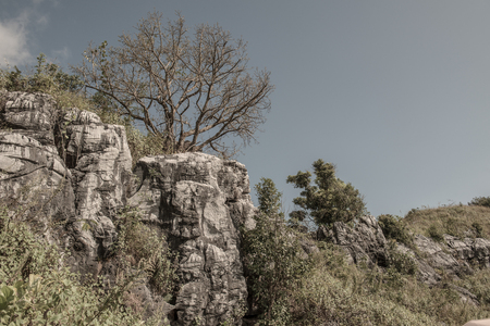 View Point at Doi Pha Tang in Chiangrai Province, Thailand.の写真素材