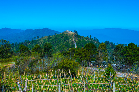 Mountain View at Ban Nor Lae Operations Base, Thailand.の写真素材