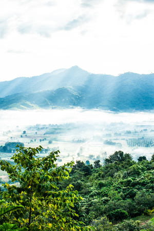 Beautiful Mountain View of Phu Langka National Park, Thailand.の写真素材