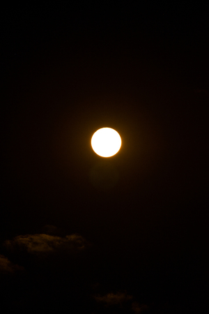 Super full moon in Thai, Thailand.の写真素材