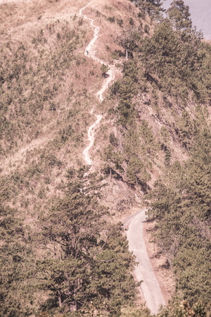 Mountain View at Ban Nor Lae Operations Base, Thailand.の写真素材