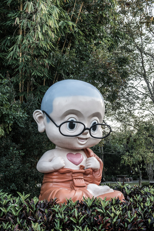 Monk statue, Thailand.の写真素材