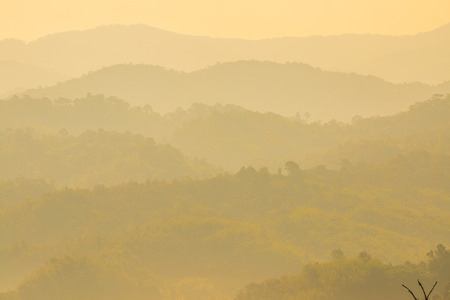 Beautiful Mountain View of Phu Langka National Park, Thailand.
