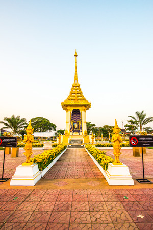 Royal Crematorium Replica at Phayao Province, Thailand.の写真素材