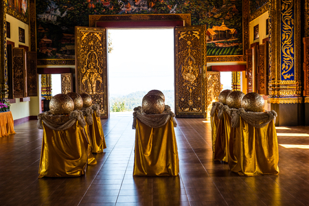 Loknimit with beautiful Thai style church, Thailand.のeditorial素材