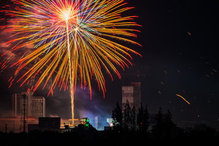 Firework at Chiangmai city, Thailand