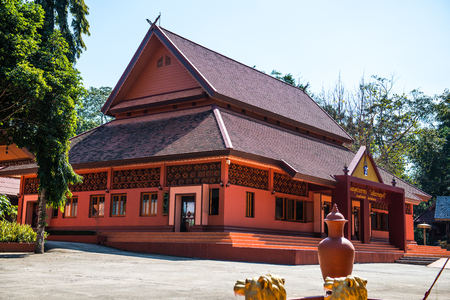 Public library at Wiang Ka Long district, Thailand.の写真素材