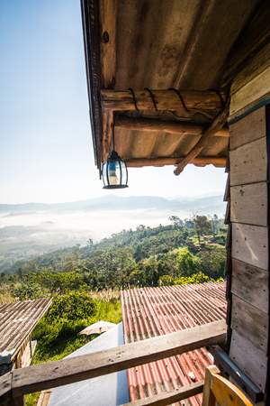 Beautiful Mountain View of Phu Langka National Park, Thailand.の写真素材