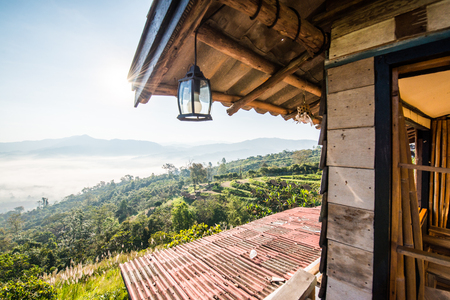 Beautiful Mountain View of Phu Langka National Park, Thailand.の写真素材