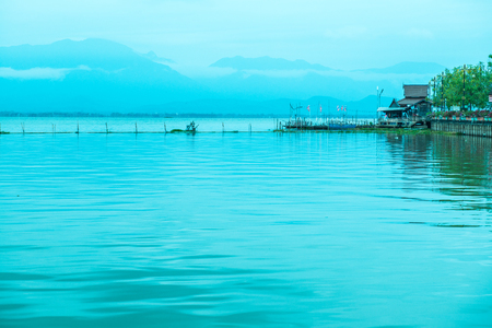 Kwan Phayao lake, Thailand.の写真素材