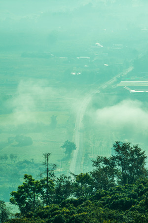 Beautiful Mountain View of Phu Langka National Park, Thailand.の写真素材