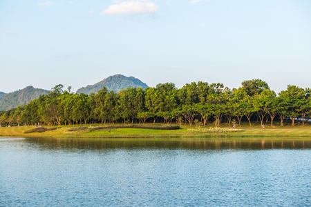 Lake view in Chiang Rai province, Thailand.の写真素材