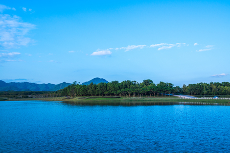 Lake view in Chiang Rai province, Thailand.の写真素材