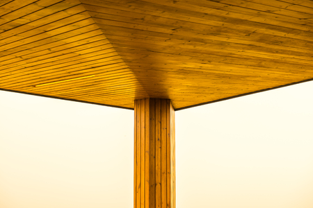 Wooden ceiling, Thailand.の写真素材