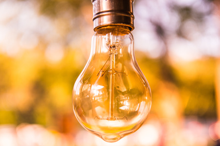 Vintage light bulb, Thailand.の写真素材