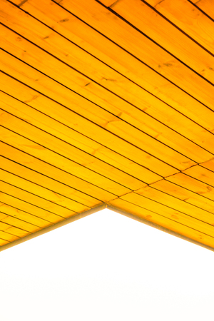 Wooden ceiling, Thailand.の写真素材