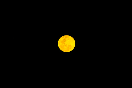 Super moon with dark background, Thailand.の写真素材