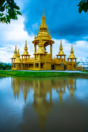Ganesha exhibition in Rong Khun temple, Thailand.の写真素材