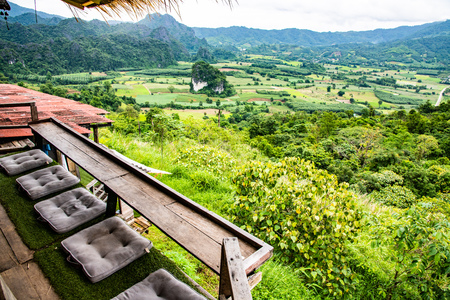 Phu Langka view point in Phayao province, Thailand.の写真素材