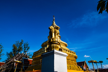 Phra That Si Chom Thong Worawihan temple in Chiangmai province, Thailand.の写真素材