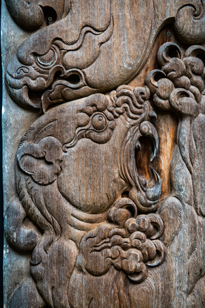 Detail of art at Baan Dam museum, Thailandのeditorial素材