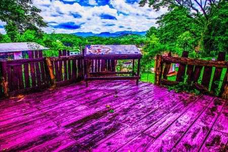 View point at Military museum, Thailand.の写真素材