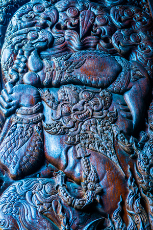 Detail of art at Baan Dam museum, Thailandの写真素材