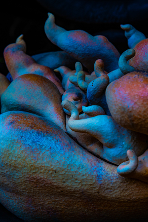 Detail of art at Baan Dam museum, Thailand
