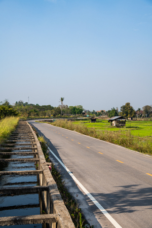 The country view in Chiang Rai province, Thailand.のeditorial素材