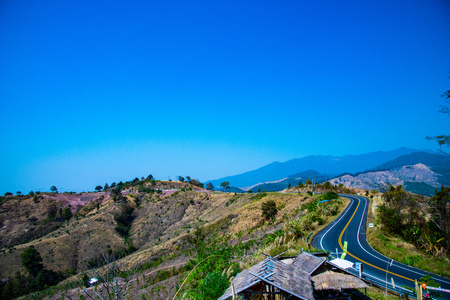 Mountain view in Nan province, Thailand.の写真素材