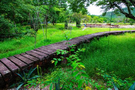 Thephanom hot springs in Chiang Mai province, Thailand.の写真素材