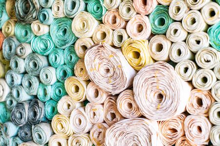 Background of mulberry paper, Thailand.の写真素材