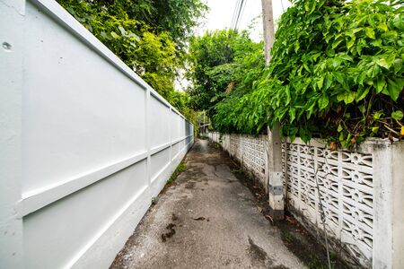 Small road of Lamphun province, Thailand.