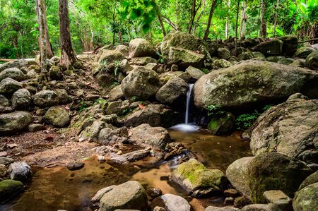Landscape of Pong Pra Bath waterfall, Chiang Rai province.