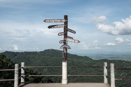 Doi Tung view point in Chiang Rai province, Thailand.