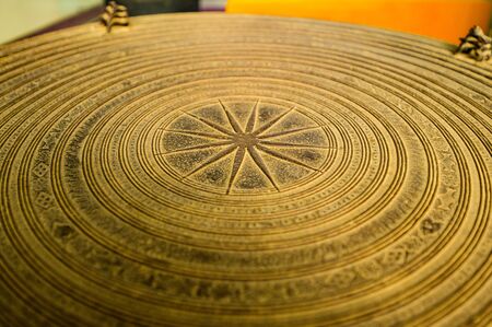 Ceremonial Kettledrum in Chiang Saen District, Chiang Rai province.の写真素材
