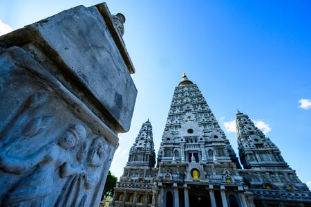 Bodh Gaya replica in Chong Kham temple, Lampang province.の写真素材