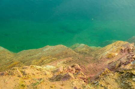 Blue lake at Kamphaeng Phet province, Thailand.の写真素材