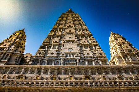 Bodh Gaya replica in Chong Kham temple, Lampang province.の写真素材