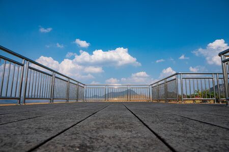 Sky Walk Bridge for View Point in Mae Moh Coal Mine, Lampang province.