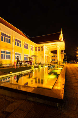 LAMPANG, THAILAND - March 5, 2020 : Lampang Museum at Night, Thailand.のeditorial素材